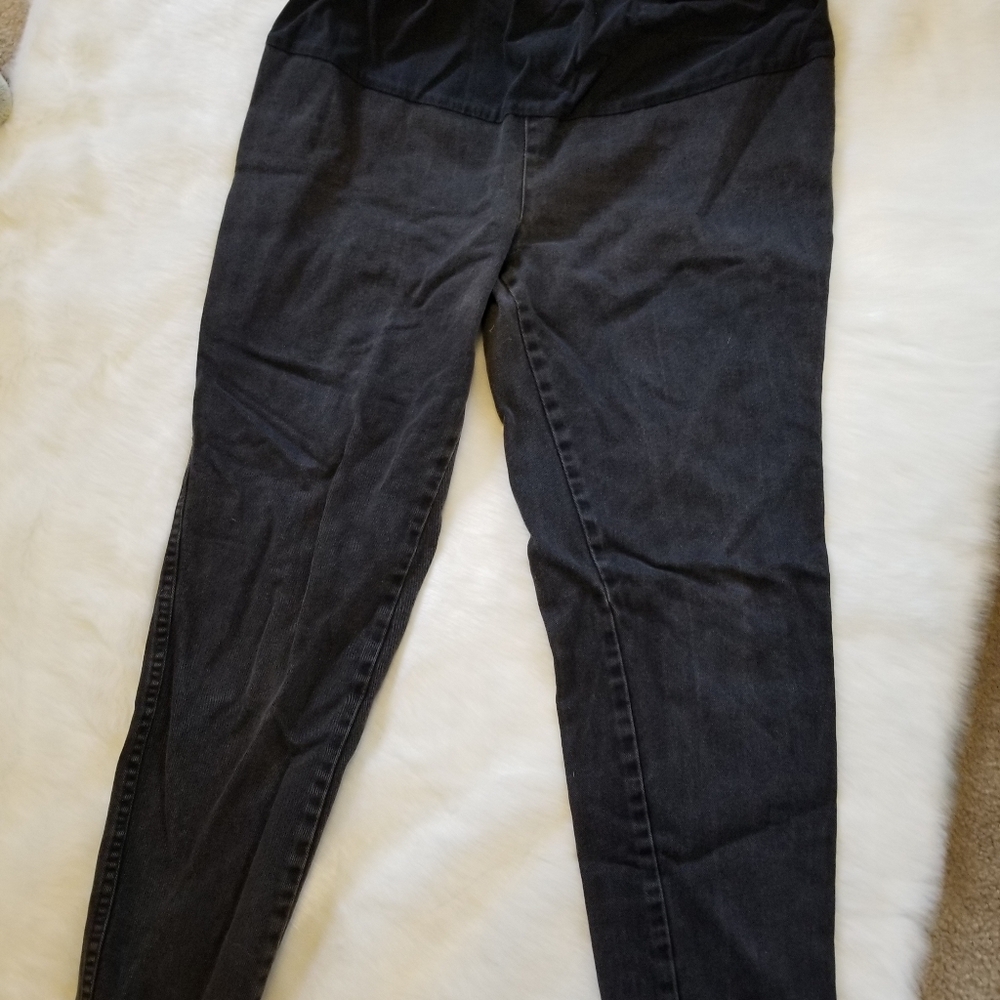 Motherhood stretch black denim maternity pants M